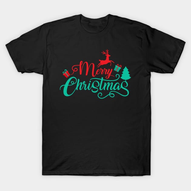Merry Christmas T-Shirt by Mystik Media LLC
